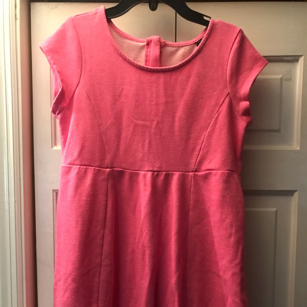 Girls Jessica Simpson pink, cotton dress.